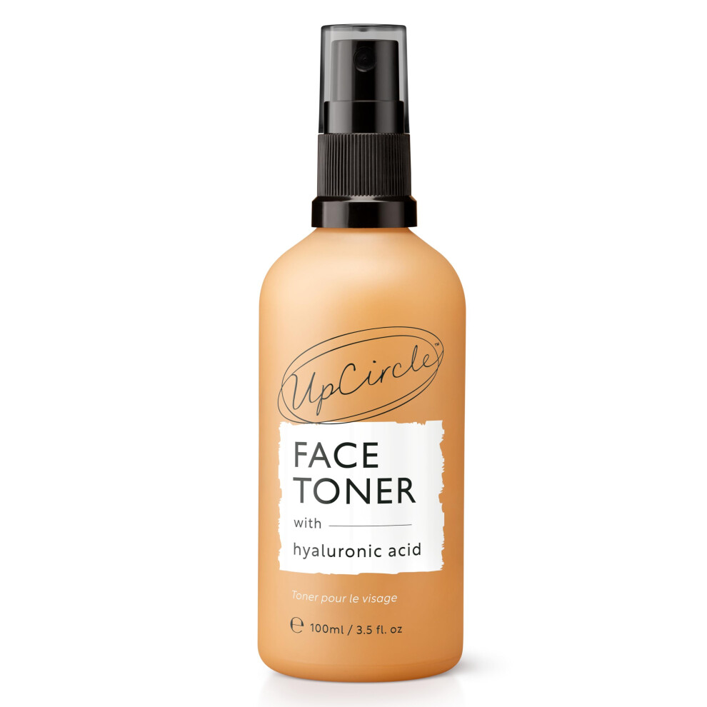 Upcircle Face Toner With Hyaluronic Acid + Salicylic Acid 100Ml - For Balancing, Plumping + Soothing - Mandarin Fruit Water, Chamomile Extract +