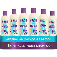 Aussie Miracle Moist Shampoo 300 ml - Pack of 6