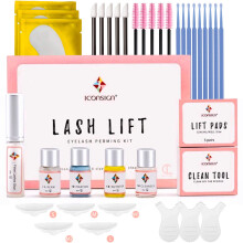 Lash Lift Kit | Professional Instant Perming, Lifting & Curling for Eyelashes | Semi-Permanent Salon & DIY Home Use | Includes Eye Shields, Pads, and