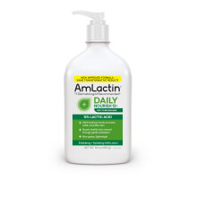 AmLactin Daily Moisturizing Body Lotion, 14.1 Ounce Bottle with Pump, Paraben Free