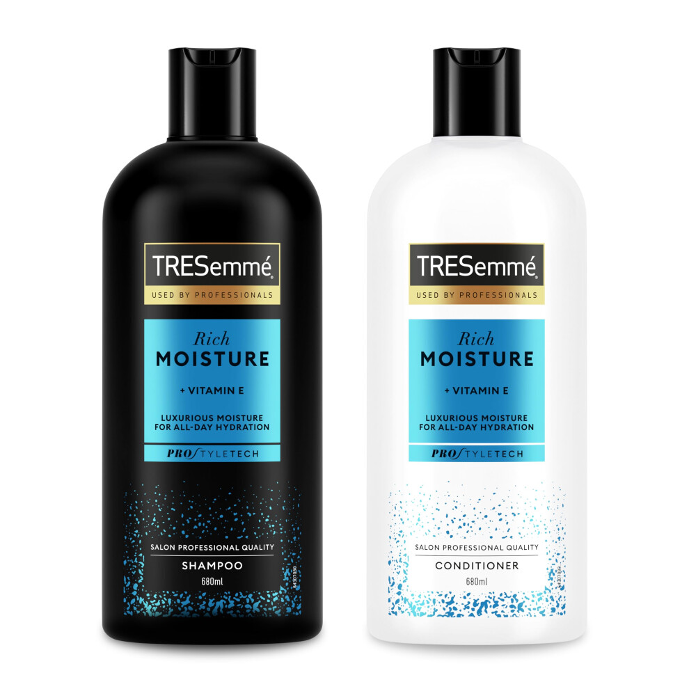 Tresemmã© Tresemm? Rich Moisture Luxurious Moisture 1XShampoo For Dry, Damaged Hair 680 Ml & Tresemm? Rich Moisture Luxurious Moisture For All-Day Hydration