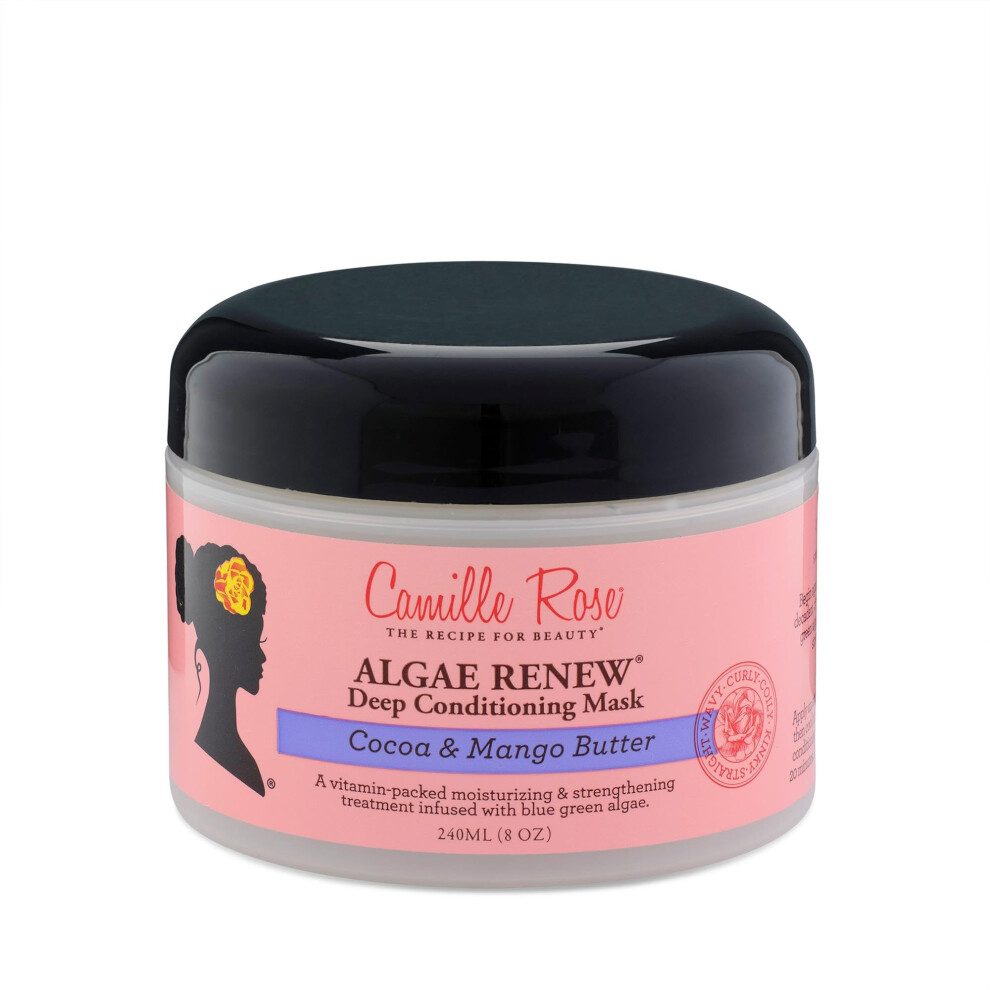 Photos - Hair Product Camille Rose Algae Renew Deep Conditioning Wash Out Hair Mask, For All Hair Types, Nourish and Strengthen, Cocoa and Mango B