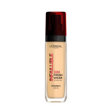 L'Or?al Paris Liquid Foundation, Full Coverage, Lasting Wear, With Vitamin C and SPF 25, Infallible 32H Fresh Wear, 120 Vanilla