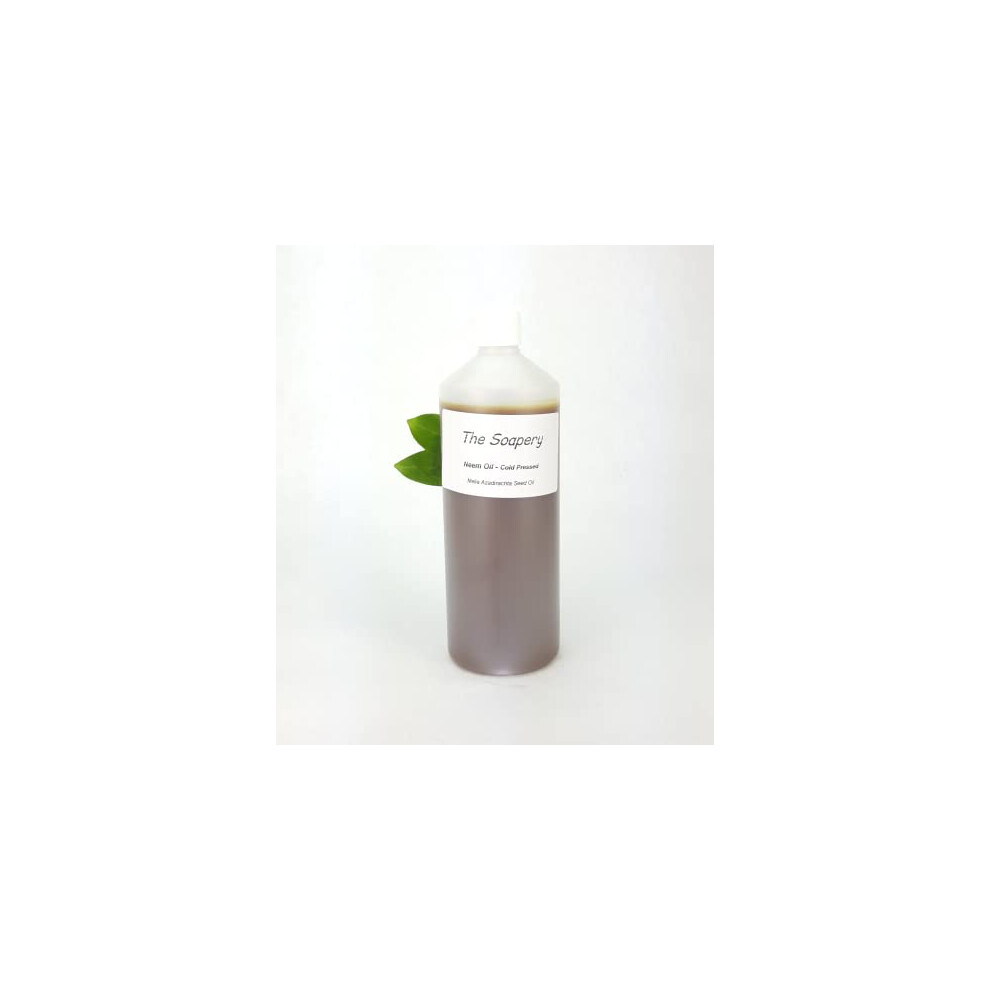 The Soapery Neem Oil 1 Litre - Cold Pressed, Virgin, Unrefined - 100% Natural