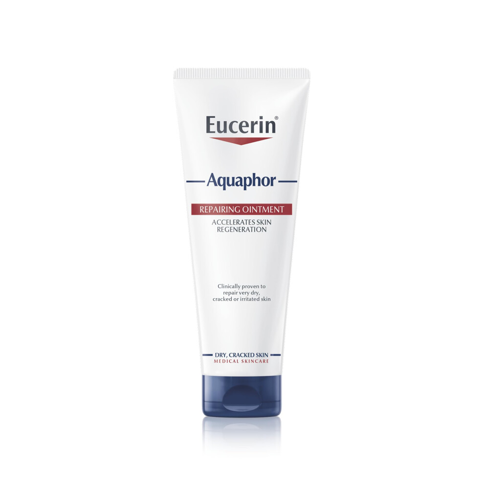 Eucerin Aquaphor Soothing Skin Balm 45Ml, Repairing For Dry, Cracked And Irritated Skin, Fragrance-Free Ointment Ideal For Hands, Feet, And Cream
