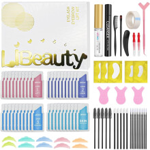 Libeauty Eyelash Lift Kit, 40PCS Eyebrow Lamination Kit, Lash Lift Kit, Long Lasting Curl, Super Sticky Glue, With Toolkit, for Home and Salon Use