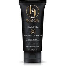 BlackGirlSunscreen SPF 30 Sunscreen - Made by Women of Color with Natural Ingredients and Formulated for People of Color, No Synthetic Fragrance and