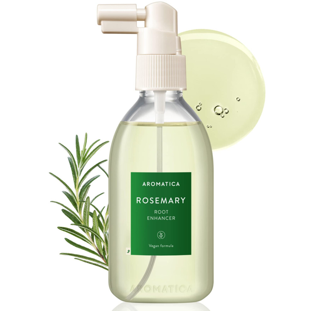 Aromatica Rosemary Root Enhancer 3.38Oz / 100Ml ? Scalp Serum With Rosemary Oil For Hair Growth | Itchy Scalp Treatment | Dandruff Treatment And Oily