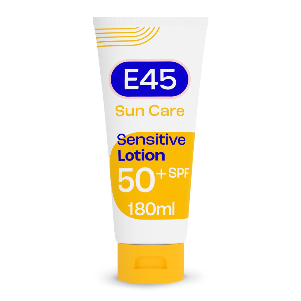 E45 Sun Body Lotion For Sensitive Skin. Hydrating Sun With Very High Uva And Uvb Protection And Spf 50+. For Dry Skin, Sensitive Skin And Eczema Cream