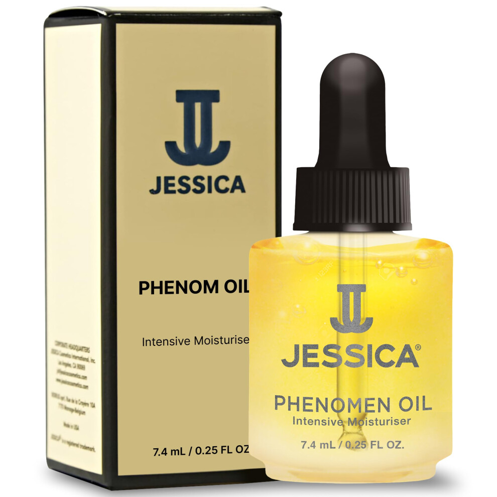 Jessica Midi Phenomen Cuticle Oil For Nails, Intensive Moisturiser, Natural Jojoba, Almond And Rice Oils, Heals, Rehydrates, 7.4Ml