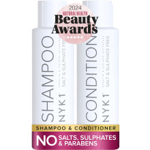 NYK1 Sulphate Free Hair Shampoo And Conditioner Set (500ml x2) Sulfate Free Shampoo And Conditioner Sets for Extensions, Colour and Keratin Treatment