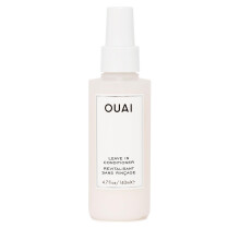 OUAI Leave In Conditioner & Heat Protectant Spray - Prime Hair for Style, Smooth Flyaways, Add Shine and Use as Detangling Spray - No Parabens,