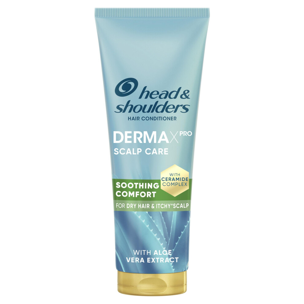 Head & Shoulders Dermaxpro Soothing Comfort Lightweight Conditioner 350Ml With Aloe Vera Extract And Ceramide Complex. Moisturises Hair & Soothes Dry