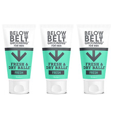Below The Belt Grooming Fresh & Dry Ball, Intimate Deodorant and Anti Chafing Cream For Men, Protects against Sweat, Odour and Chafing, Fresh Scent 3