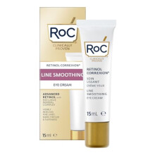 RoC Retinol Correxion Line Smoothing Eye Cream, Reduces Puffiness & Dark Circles, Anti Wrinkle & Anti Aging Treatment for the Delicate Eye Area - 15ml
