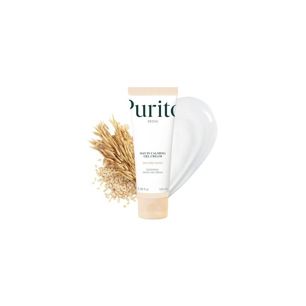 Purito Cream Oat-In Calming Gel 100 Ml / 3.38 Fl. Oz. Vegan, Facial Moisture For Face, Natural Ingredients