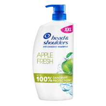 Head & Shoulders Apple Fresh Anti Dandruff Shampoo, 1000ml, Up to 100% Flake Free, Clinically Proven, For Any Hair and Scalp Type, For Daily use,
