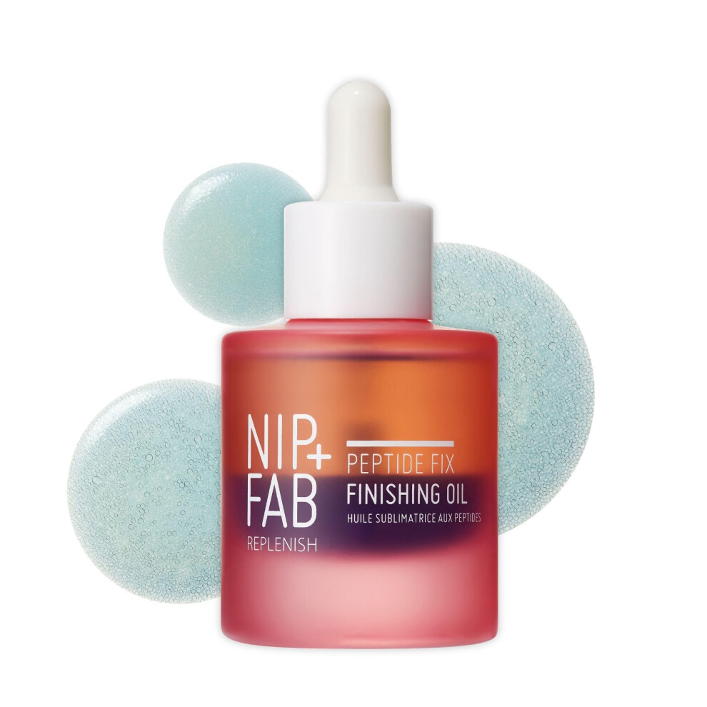 Nip+Fab Peptide Fix Finishing Oil 2%, 30 Ml, Perfect Finish For All Skincare Routines, For All Skin Types, Support The Skin Barrier For A Smoother,