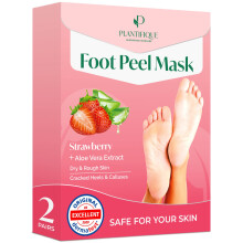 Plantifique Foot Peel 2 Pack - Mask Foot Mask Dermatologically Tested Repair Heels & Removes Dry Dead Skin for Soft Baby Feet - Exfoliating Peel Mask