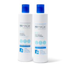Sea Magik - Natural Shampoo and Conditioner Set - Infused with Dead Sea Salt and Salicylic Acid, Allergen-Free Spa Fragrance, Great for Dry or