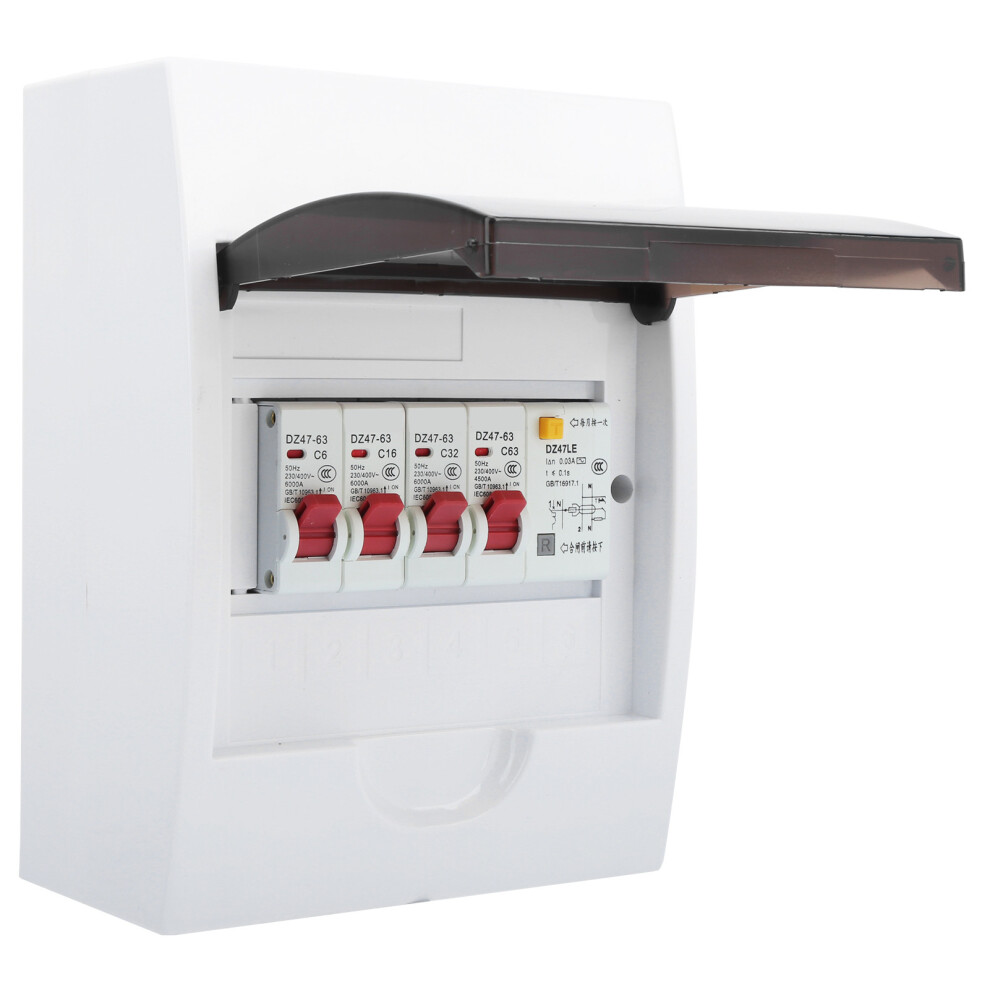 3 Way Fuse Box 63A 30Ma Rcd +3 Mcb 6A/16A/32A 230/400V 8111360464967