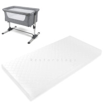 Bedside Travel Cot Toddler Infant Bed Crib Mattress - Babylo Cozi Sleeper ? Extra Thick & Soft Foam With Antibacterial Removable Cover, Expert