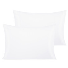 NTBAY 2 Pack 500 Thread Count 100% Egyptian Cotton Toddler Pillowcases, Super Soft and Breathable Envelope Closure Travel Kids Nursery Pillow Cases,