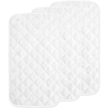 SPRINGSPIRIT Waterproof Changing Mat Liners Quilted, Pack of 3, Baby Skin Friendly Bamboo Terry, Diaper Changing Liners, Larger in 28" x 15