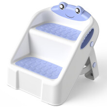 Toddler Step Stool, 2 Toilet Steps for Toddlers with Safety Handles, Foldable Step Stool for Kids with Non-Slip, Toilet Stool for Potty Training,