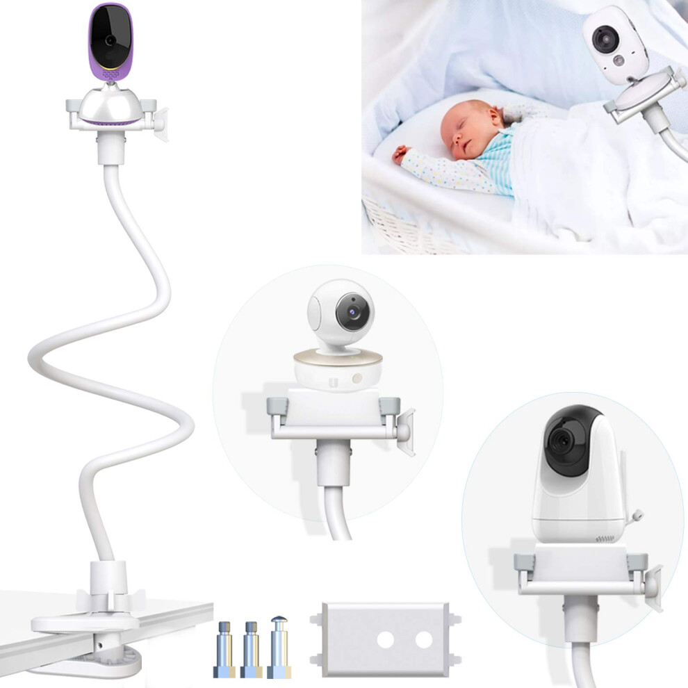 Baby Monitor Holder Baby Camera Mount And Clamp Flexible Baby Camera Holder Shelf Stand For Baby's Room Compatible With Most Baby Monitors Eysaft