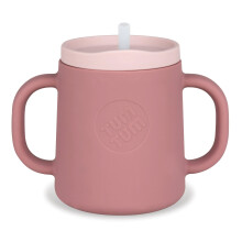 TUM TUM 3 Way Silicone Baby Training Cup - Designed with Feeding & Speech Therapist - Three in one Free Flow Straw Cup, Transition Cup and Open Cup -