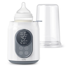 Nuliie Baby Bottle Warmer 6-in-1 with Digital LCD, Timer, Smart Temperature Control and Automatic Shut-Off, Food Warmer&Defrost BPA-Free Warmer for