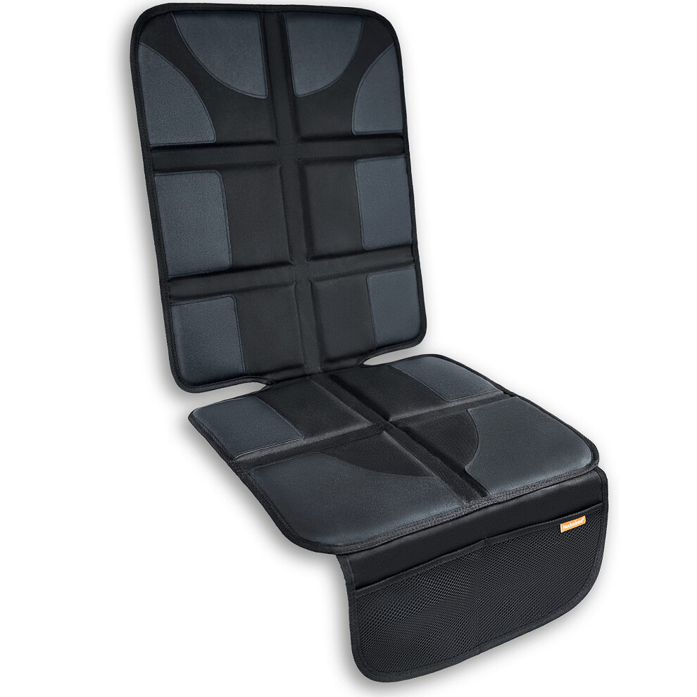 Huckaboo Car Seat Protector For Child Seats, Padded Child Car Seat Protectors, Black