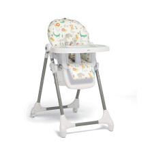 Mamas & Papas Snax, Adjustable Highchair, Reclines, Foldable, Removable Tray, Jungle Alphabet