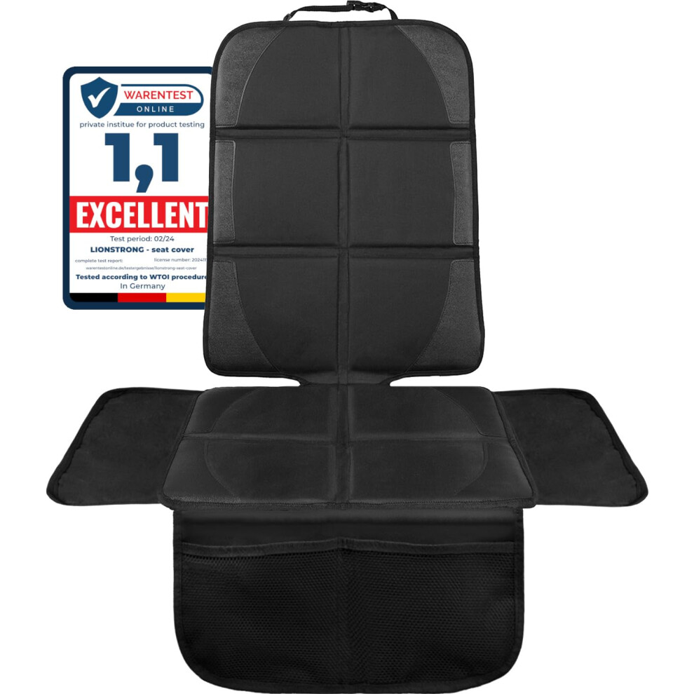 Lionstrong? Car Seat Protector For Child Seat [Isofix Compatible]- Seat Cover For Infant Seat Waterproof - Carseat Seat Protectors Baby - Car Seat Mat Lionstrong