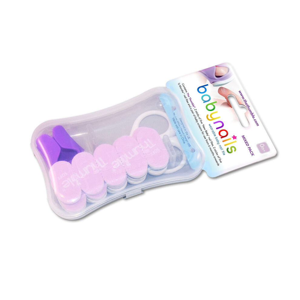 Baby Nails? - The Wearable Baby Nail File I Mixed Pack With Scissors Thumble