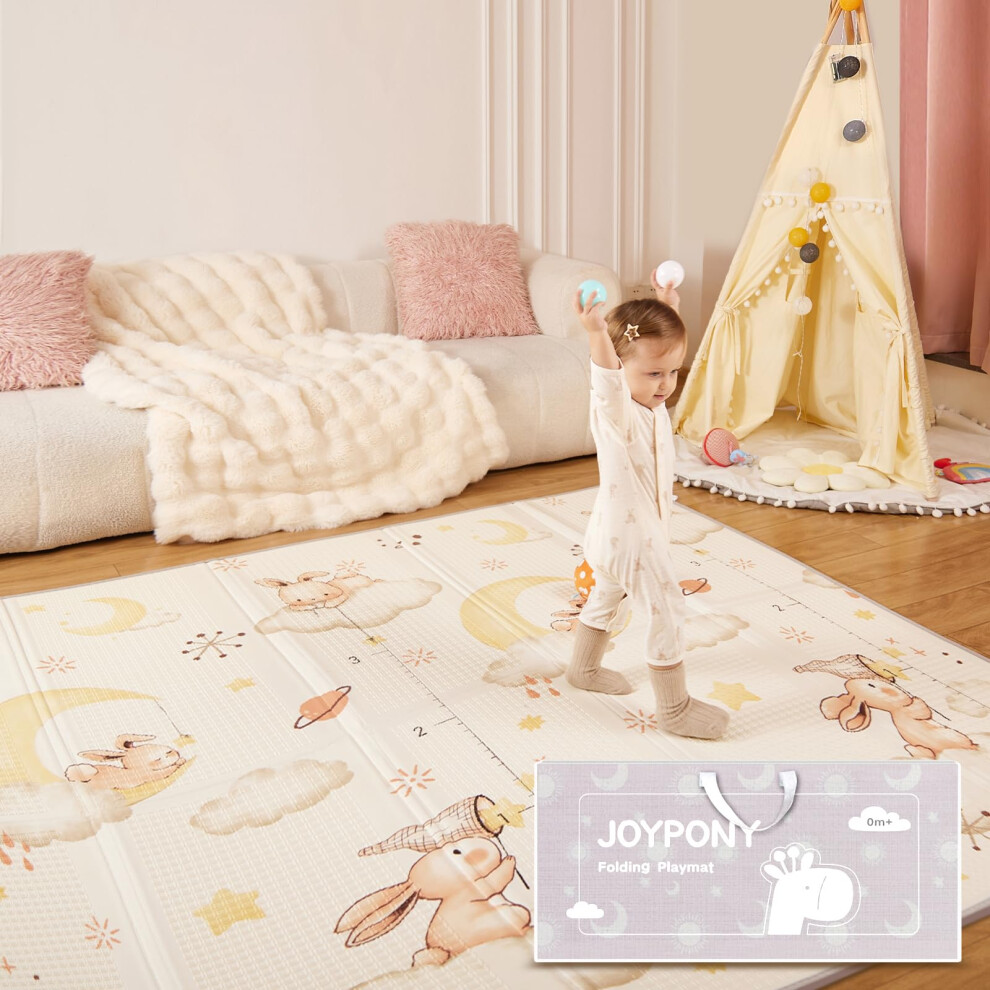 Photos - Play Mats Baby Play Mat, 59x71 Inch Foldable  for Babies and Toddlers, Waterproof & Anti-Slip Portable Baby Floor Mat for Tum