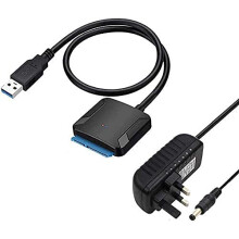 Multibao USB 3.0 to SATA Adapter Hard Disk Drive Cable SATA III 22pin External Converter Connector Support 2.5? HDD/SSC and 3.5? HDD Compatible with