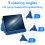 Mcbazel Tablet Pillow Stand for IPad Cushion Stand, Soft Multi-Angle Phone Pillow Lap Holder for Tablet/iPad/E-Reader - Blue 3