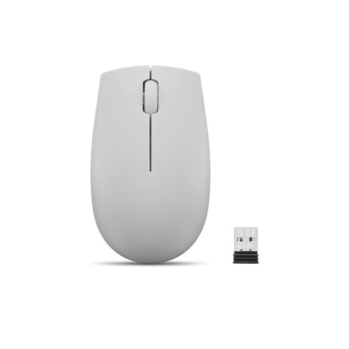 Lenovo Lenovo 300 Wireless Compact Mouse (Arctic Grey) with battery