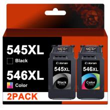 Coloran PG-545XL CL-546XL High Capacity Ink Cartridges Black and Tri-Colour Replacement for Canon 545XL 546XL for Pixma MG3050 MG2550S MG2950 MG2500