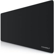 TITANWOLF XXL Speed Gaming Mouse Pad - Mouse Mat 900 x 400 x 3 mm - XXL mousepad - table mat large size - improved precision and speed - rubber base