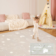 Baby Play Mat, 59x71 Inch Foldable Play Mats for Babies and Toddlers, Waterproof & Anti-Slip Portable Baby Floor Mat for Tummy Time, Baby Mat for
