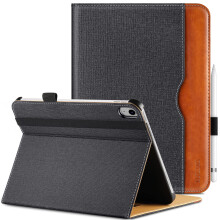 LUCMO Case for iPad (A16) 11th/10th Generation 11/10.9 Inch 2025 2022 with Pencil Holder, PU Leather Business Folio Cover with Pocket for iPad 11/10
