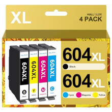 HALLOLUX 604XL Ink Cartridges Multipack High Yield Compatible for Epson 604XL 604 XL for XP-2200 XP-2205 XP-3200 XP-3205 XP-4200 XP-4205 WF-2910DWF