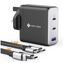 100W USB C Charger, MacBook Pro/Air Charger, 3-Port 120W GaN Charger, PD3.0, PPS, USB C Plug, USB C Laptop Charger for MacBook Pro, MacBook Air,