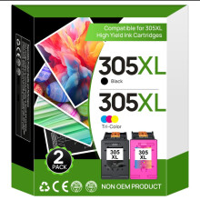 305XL Ink Cartridges Black and Colour Replacement for HP 305 Ink Cartridges Printer Ink 305XL for HP DeskJet 2700 2710e 2720e 4120e 2721e Plus 4100