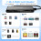 7 IN 3 USB 3.0 Multi Card Reader Adapter, Memory Card Reader for SD,CF,XD,Micro SD,TF,MS Cards, 5Gbps High-Speed USB C SD Card Reader for iPhone 2