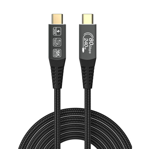 CAKOBLE thunderbolt 5 cable 2m,80Gbps data Compatible with apple thunderbolt 5 cable,thunderbolt 4 cable USB4,16K/8K@60Hz video,240w usb c cable for