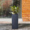 Kante Planter, Concrete, Charcoal 5